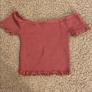 off the shoulder crop top| Tillys